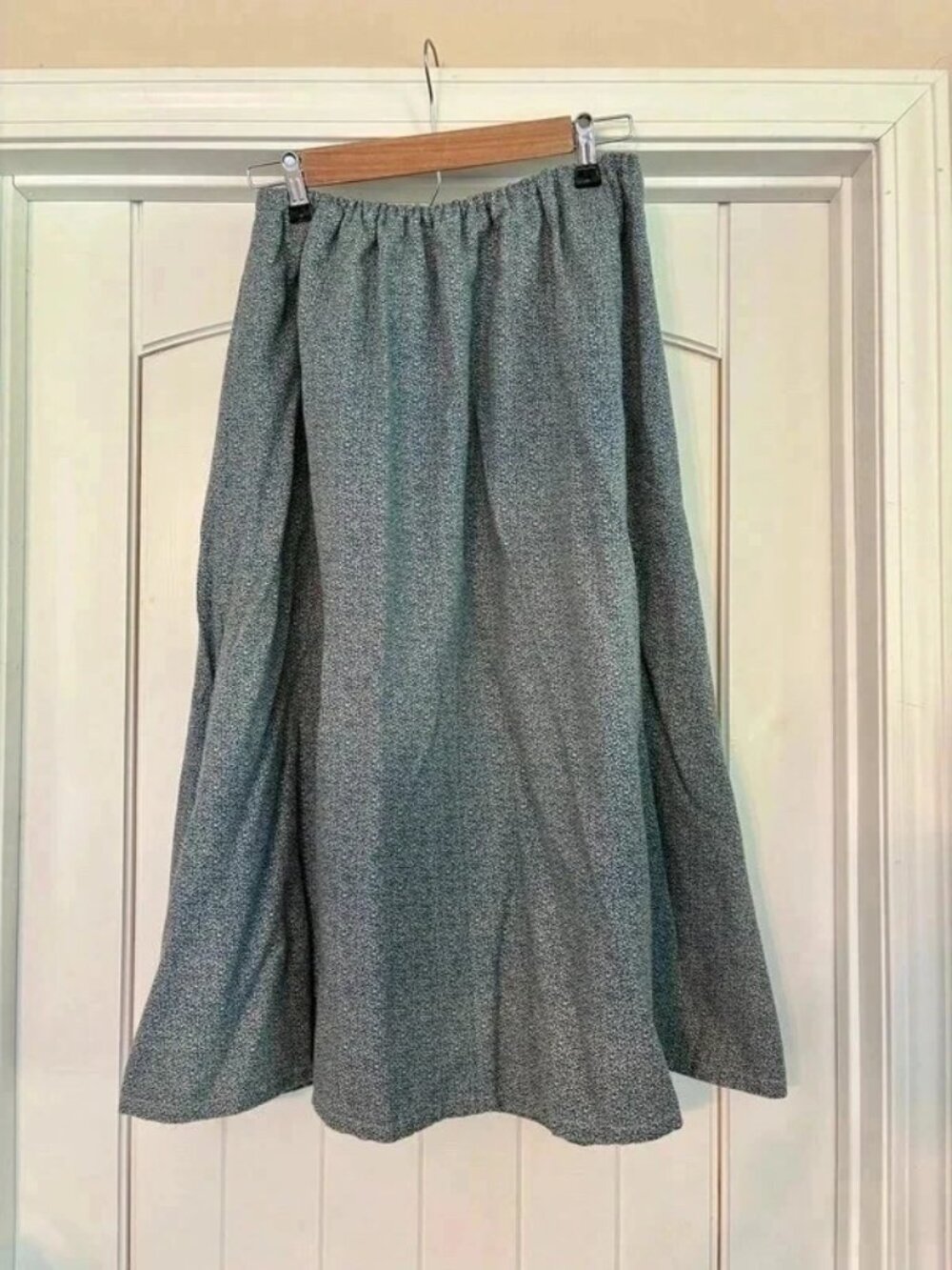 Handmade blue floral print skirt